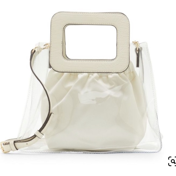 Vince Camuto Handbags - SALE ** Vince Camuto Kenni Buttermilk Leather Snakeskin Satchel